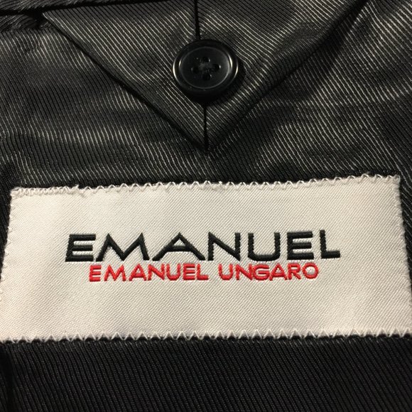 Emanuel Ungaro Black Wool Blazer 41R - Picture 3 of 6